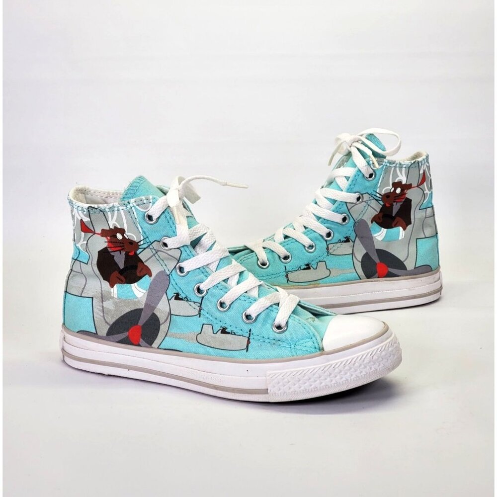 Rare Converse Kids Chuck Taylor All Star Aqua Dog Airplane Size 3 1803 - Picture 5 of 13